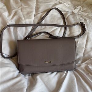 Tumi Brown Crossbody Bag with Flap Closure